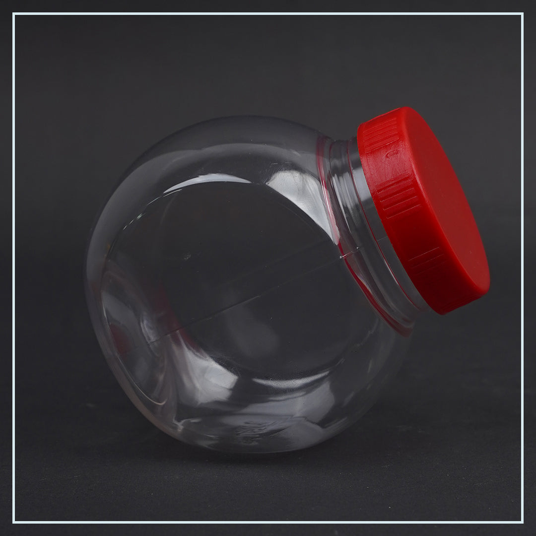 SLM Red Plain Cap Jar