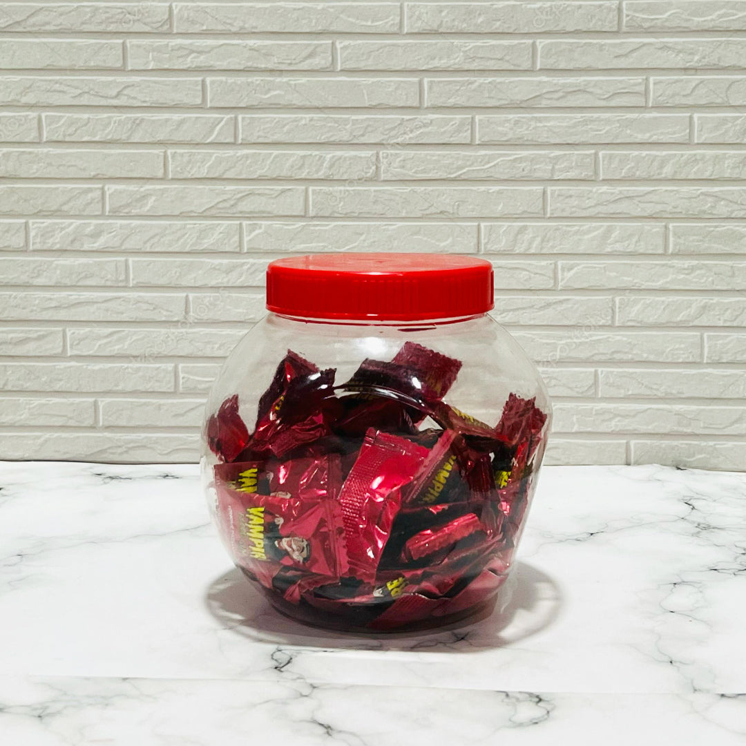 SLM Red Plain Cap Jar