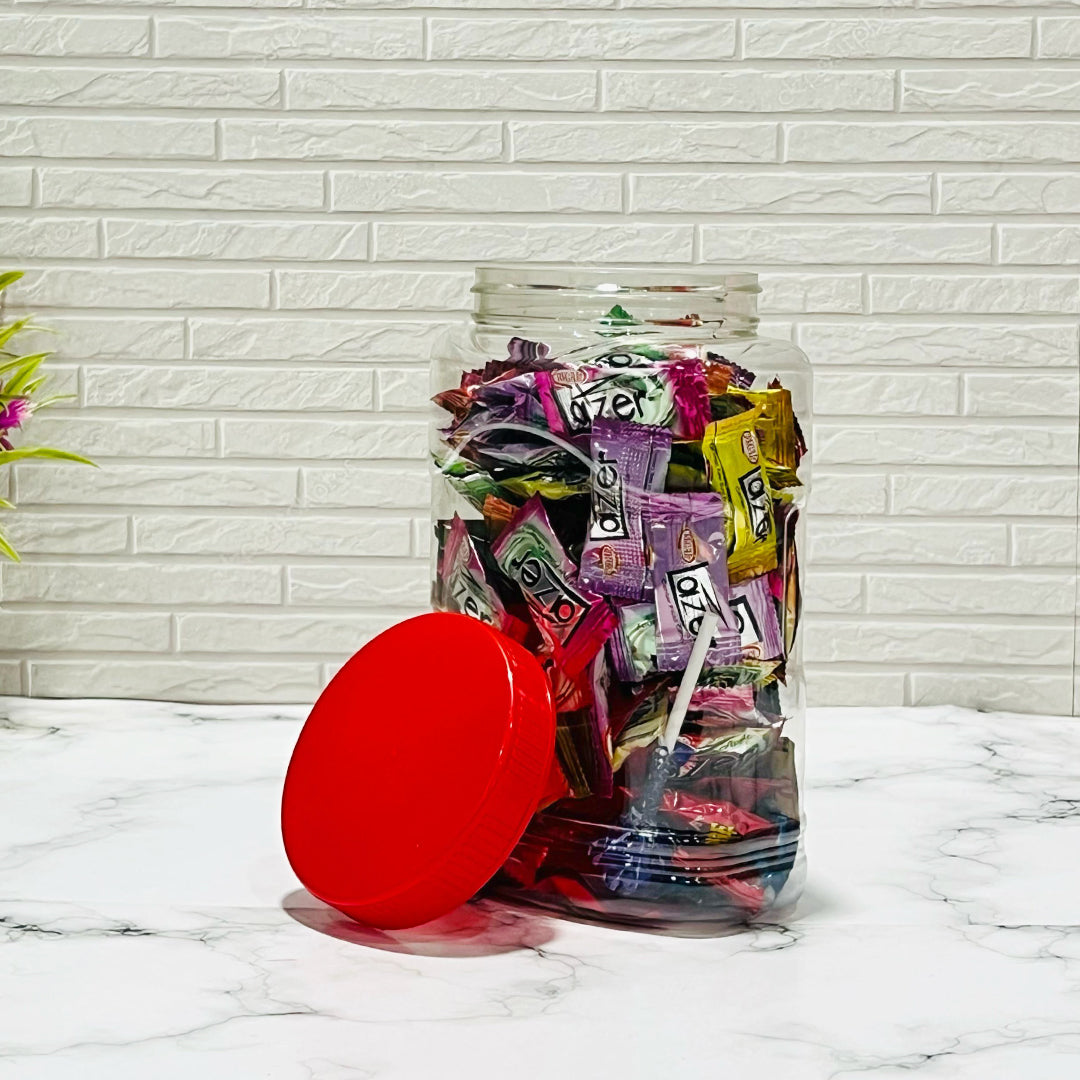 Oval Jar with Hat Cap