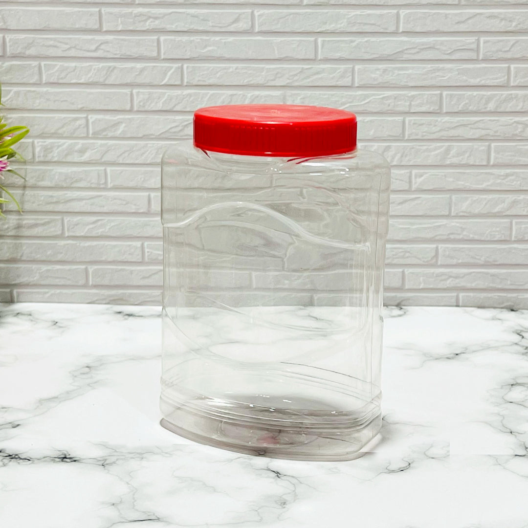 Oval Jar with Hat Cap