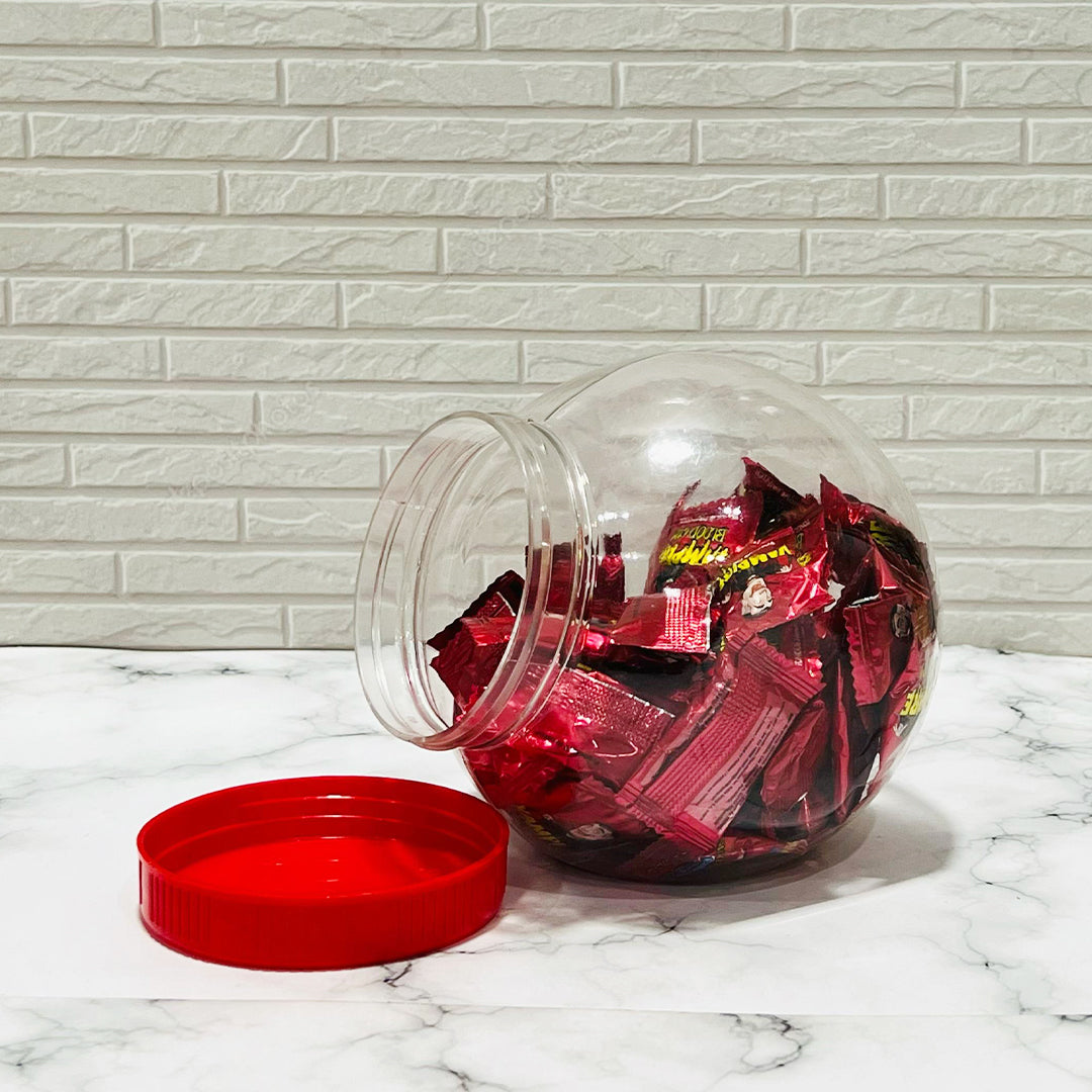 SLM Red Plain Cap Jar
