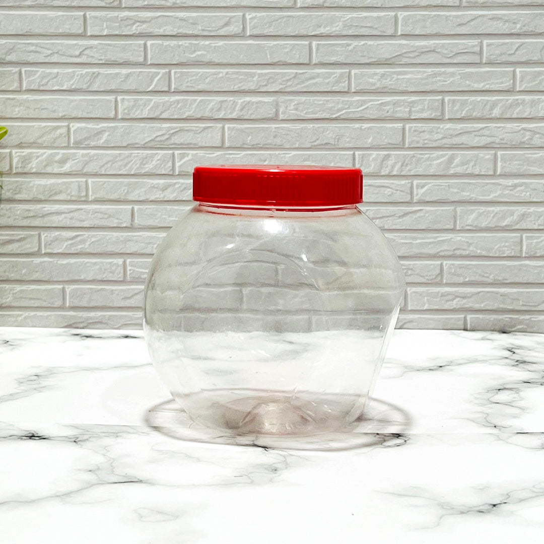 SLM Red Plain Cap Jar